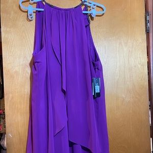 Plum layer dress